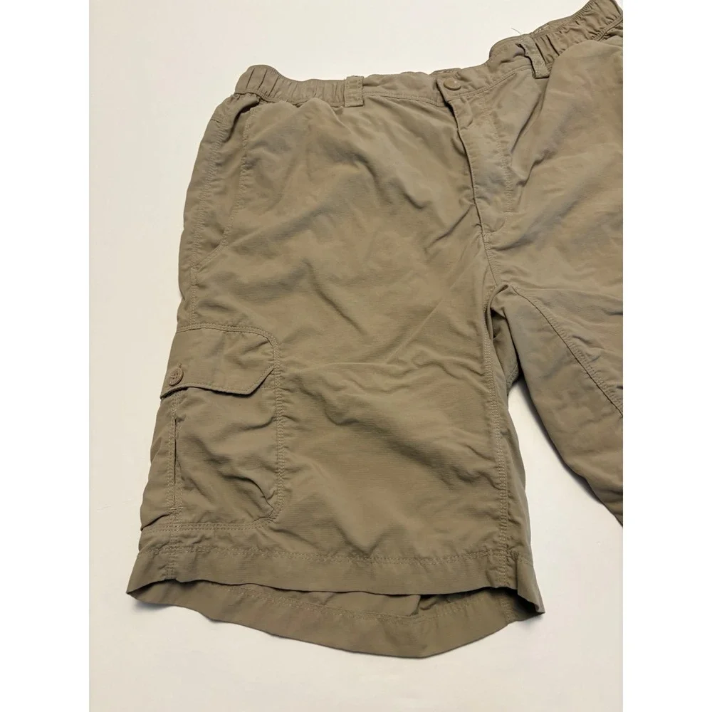 The North Face Cargo Shorts Mens Large Tan Ripstop Hiking Outdoor Utility